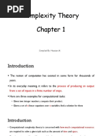 Complexity Theory Chapter 1