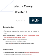 Complexity Theory Chapter 1