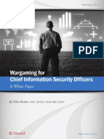 Wargaming For Chief Information Security Officers: A White Paper