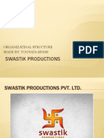 Swastik Productions: Organizatinal Structure Made By: Yogyata Singh