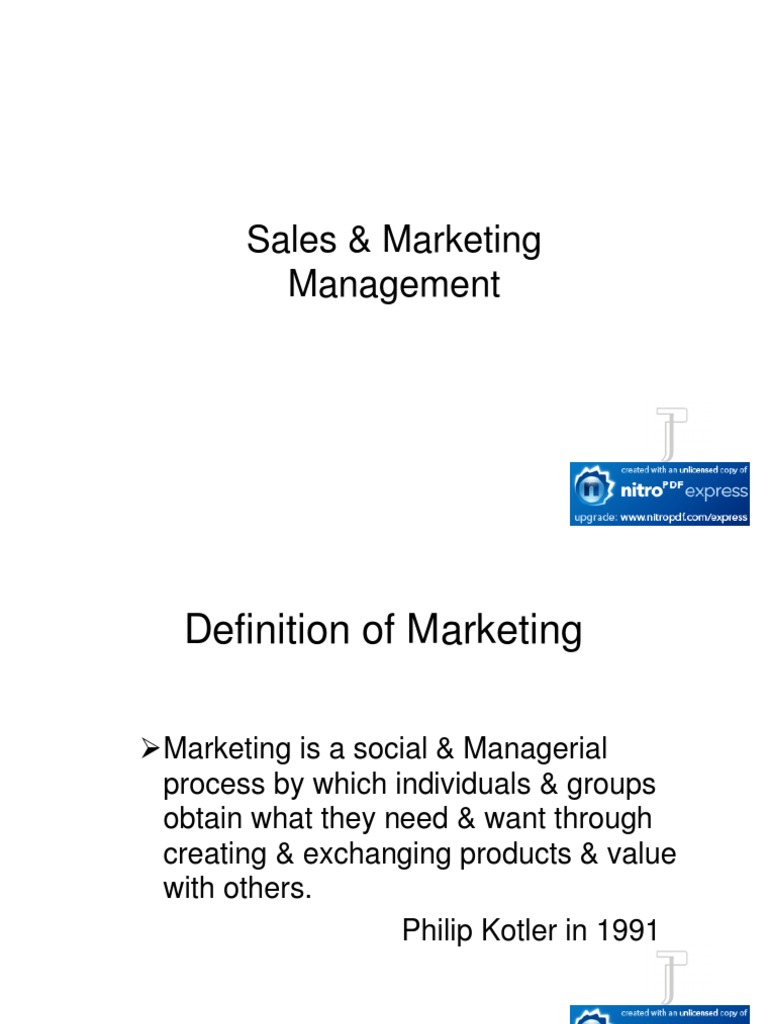 3.0 Sales & Marketing Management - 1 | PDF | Marketing | Brand