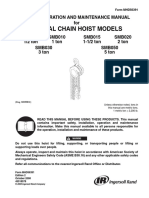 Manual Chain Hoist Models: Parts, Operation and Maintenance Manual For