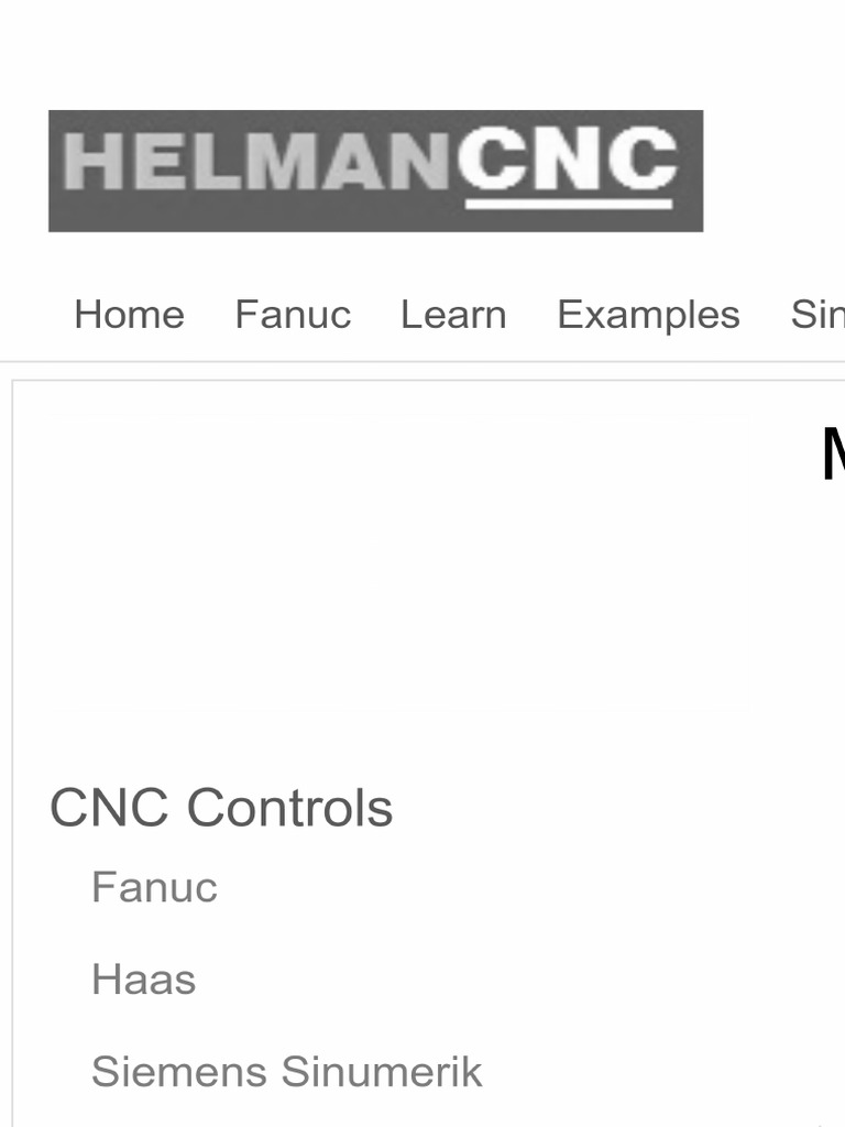 Mori Seiki Milling G Codes and M Codes Helman CNC PDF