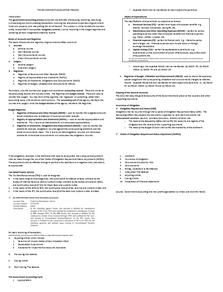 Understanding the Government Accounting Process | PDF | Expense | Budget