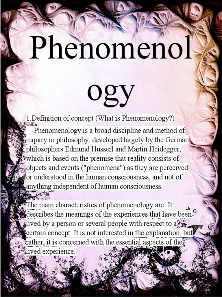 Phenomenology (philosophy) visual data 3