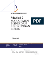 Modul 2 Manajemen Bisnis Dan Lingkungan Bisnis