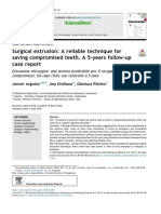 Surgical Extrusion: A Reliable Technique For Saving Compromised Teeth. A 5-Years Follow-Up Case