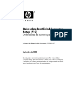 Guía Sobre La Utilidad Computer Setup (F10) : Ordenadores de Escritorio para Empresas