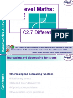 Differentiation and Stationary Points