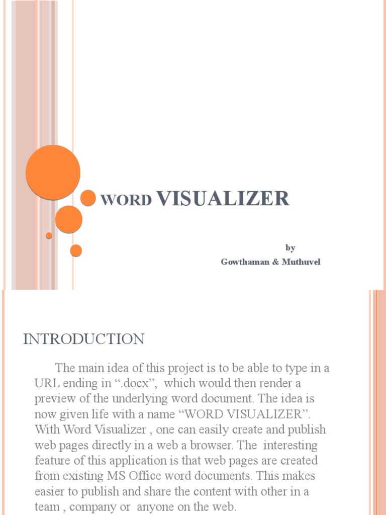 Word Visualizer: Document to Web Pages | PDF | Internet & Web | World ...