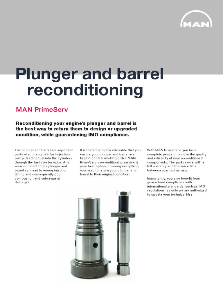 Plunger And Barrel In Fuel Injection Pump