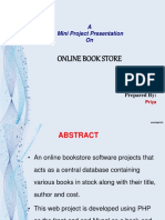 Online Book Store: A Mini Project Presentation On