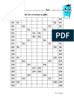 Ficha de Matemática (1 - 299) 2º Ano