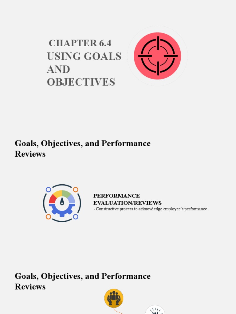 Using Goals AND Objectives PDF Performance Appraisal Leadership