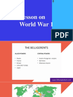 World War 1 Lesson