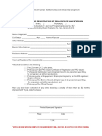 DHSUD Region 3 Salesperson's Registration Form 2021