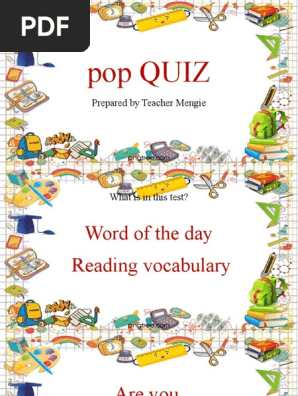 pop QUIZ