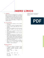 Género Lírico para Tercer Grado de Secundaria