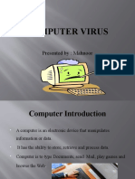 Computer Virus: Presented By: Mahnoor