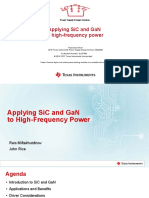 Applying Sic and Gan To High-Frequency Power: Power Supply Design Seminar