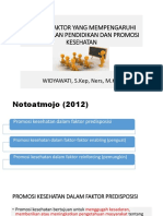 Faktor-Faktor Yang Mempengaruhi Pelaksanaan Pendidikan Dan Promosi Kesehatan