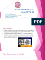 Variants of COVID-19 Vs Novel 2019 GEB402 2015-3!77!002