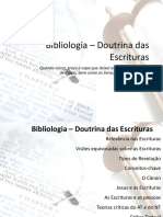Bibliologia - Doutrina Das Escrituras
