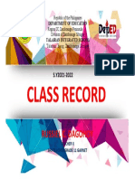 Class Record: Russiel C. Dagohoy