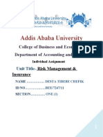 Addis Ababa University: College of Business and Economics Department of Accounting and Finance