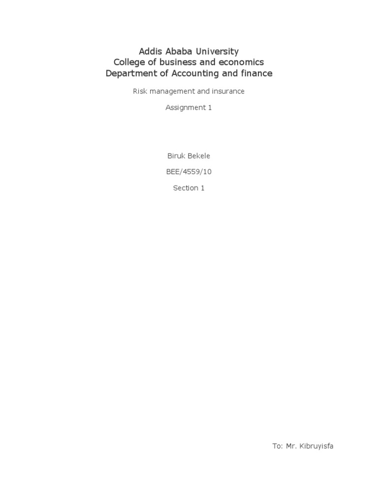 addis ababa university accounting and finance research papers pdf