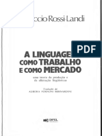 A Linguagem Como Trabalho e Como Mercado - Landi - PDF