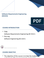 Software Requirements Engineering (SE2223) : Ibrar Arhsad Ibrar - Arshad@cust - Edu.pk