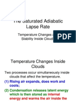 Atmospheric--saturated adibatic lapse rate