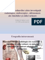 Investigații Radiologice, Endoscopice Urinare