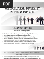 Multicultural Diversity in The Workplace