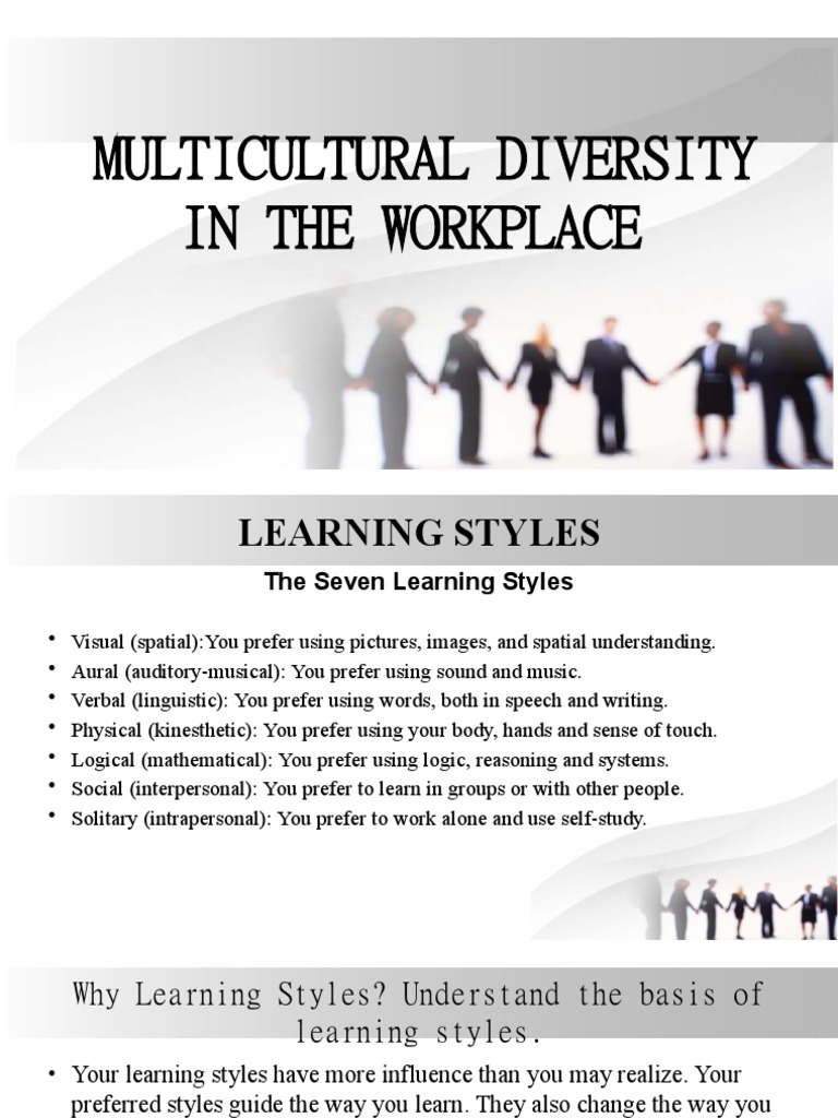 MULTICULTURAL DIVERSITY IN THE WORKPLACE PDF intelligence overview