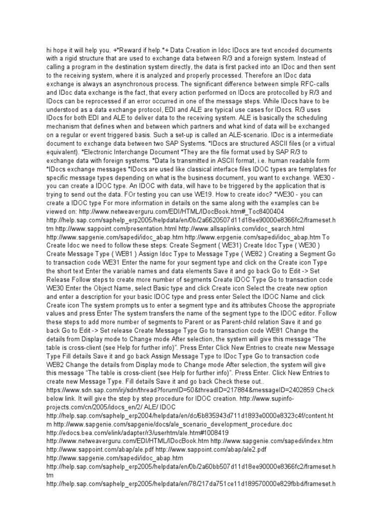 Idocs | PDF | Electronic Data Interchange | Digital Technology