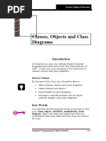 Unit 2: Classes, Objects and Class Diagrams