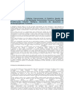 Metabolismo Das Células Cancerosas - A Drástica Queda Do