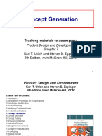 Concept Generation: Teaching Materials To Accompany