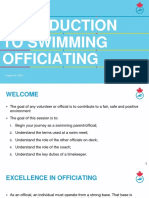 Introduction To Swimming Officiating Clinic August 24 2018 Q