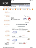 Your Score: Test Results