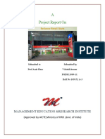 A Project Report On: Management Education &research Institute