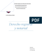 Derecho Registral y Notarial - Gustavo Bolivar C.I 27.851.935
