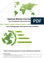 Operasi Bisnis Internasional: Teori Perdagangan Internasional Dan Investasi