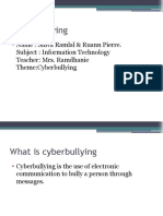Cyber Bullying Powerpoint