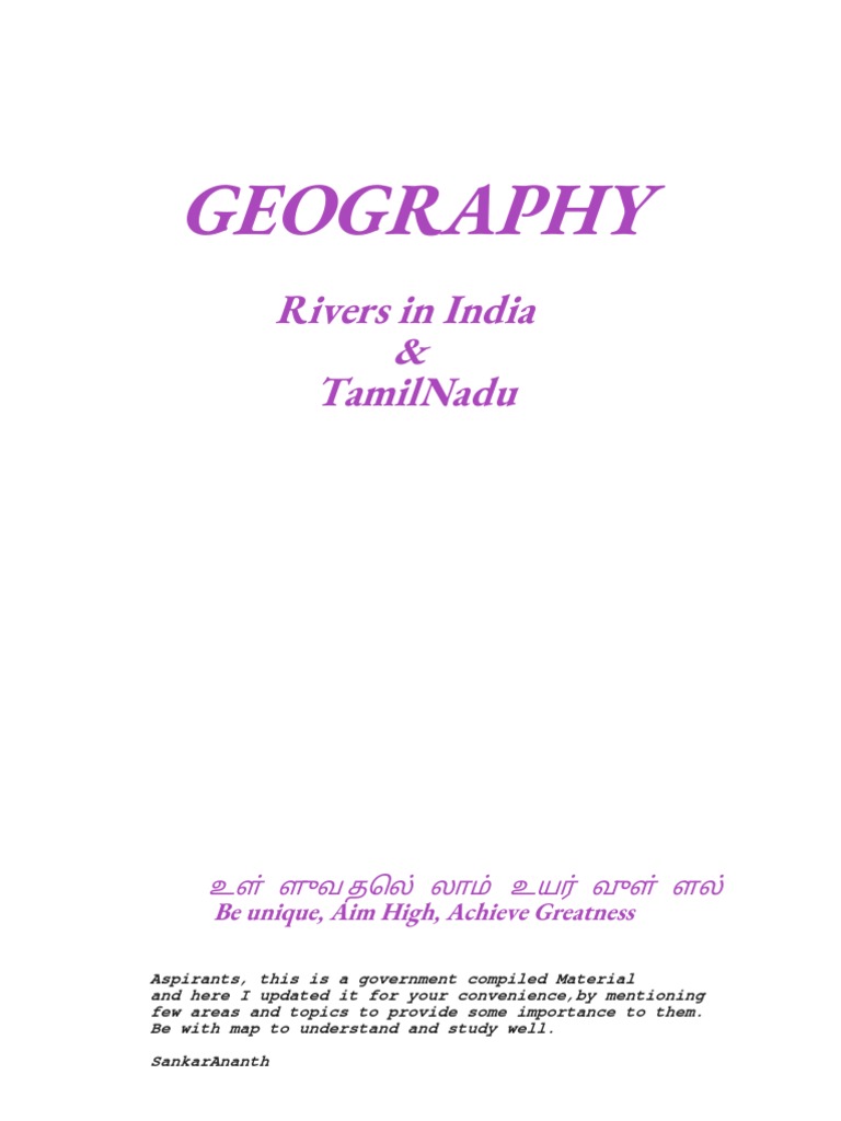 Rivers and Geography of India | PDF | Himalayas | Monsoon