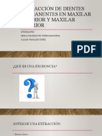 4 - Extracción de Dientes Permanentes en Maxilar Superior y Maxilar