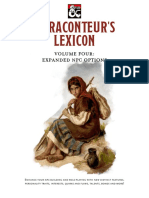 Raconteur'S Lexicon: Volume Four: Expanded NPC Options