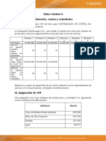 Reparto de costos indirectos entre departamentos y asignación a órdenes de producción